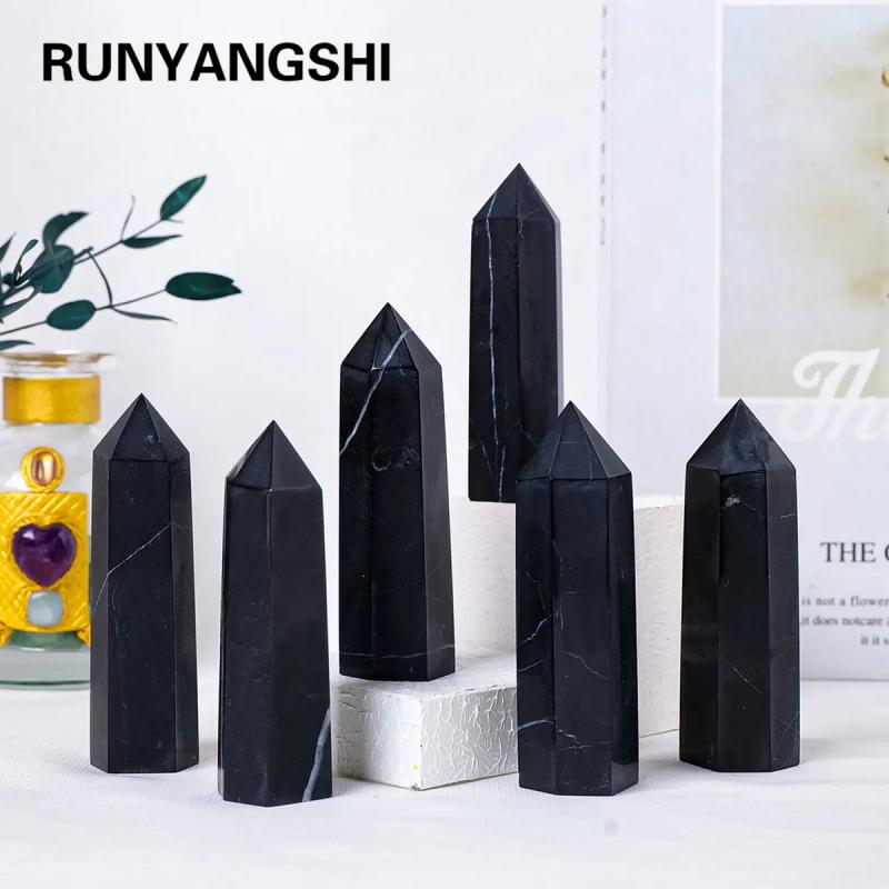 Baguette de cristal de shungite : Guérison naturelle et méditation