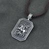 St. George Shield & Sword Necklace: Religious Protection Pendant