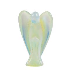 Figurine d'ange en opaline : Cristal naturel aux vertus lithiques et décoration intérieure