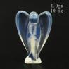 Figurine d'ange en opaline : Cristal naturel aux vertus lithiques et décoration intérieure