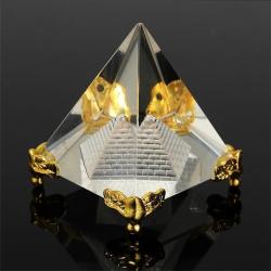 Pyramide de cristal égyptienne : Guérison énergétique et décoration Feng Shui