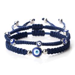 Braccialetti intrecciati anti-malocchio per coppie | Stile vintage e regolabili