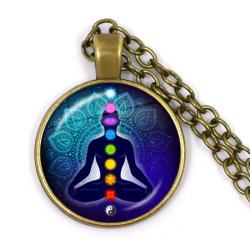 7 Çakra Reiki Şifa Kolyesi | Meditasyon ve Umut İçin Buda Kolye Ucu