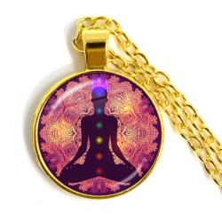 7 Çakra Reiki Şifa Kolyesi | Meditasyon ve Umut İçin Buda Kolye Ucu