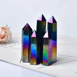 Baguette en cristal d'obsidienne | Énergie naturelle et bienfaisante pour la décoration intérieure