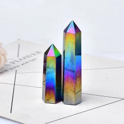 Baguette en cristal d'obsidienne | Énergie naturelle et bienfaisante pour la décoration intérieure