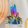 Regenbogenquarz-Kristallgruppe – Reiki-Stein, Naturdekoration