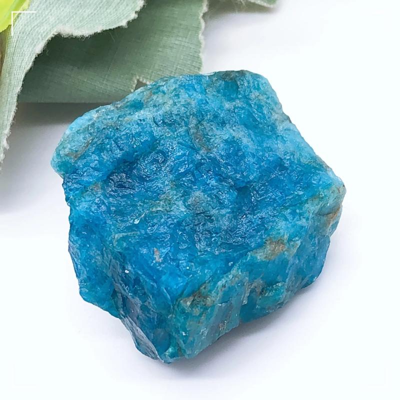 Natural Blue Apatite Raw Stone - Reiki Healing & Home Decor
