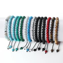 Bracelet de perles en pierre naturelle pour la protection et la guérison