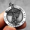 Halskette mit Anhänger in Form eines Amuletts des Erzengels Michael | Edelstahl