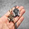 Collana con sfinge del faraone: acciaio inossidabile, stile punk rock