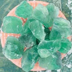 Cristal de fluorite verte brute - Guérison, ancrage et polissage