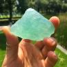 Cristal de fluorite verte brute - Guérison, ancrage et polissage
