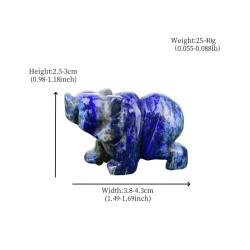 Ornements d'ours en cristal - Guérison Reiki et décoration intérieure