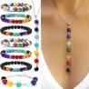 Chakra Balancing Jewelry Set: Reiki Healing Necklaces & Bracelets