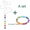 Chakra Balancing Jewelry Set: Reiki Healing Necklaces & Bracelets