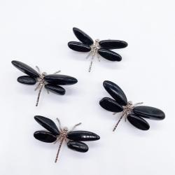 Tourmaline noire en cristal libellule : Guérison Reiki et décoration