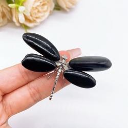 Tourmaline noire en cristal libellule : Guérison Reiki et décoration