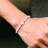 Double-Sided Cross & Saint Benedict Bracelet - Beaded Rosary Style