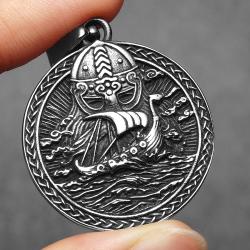 Viking Korsan Tılsımlı Kolye | Paslanmaz Çelik Kolye Uçları