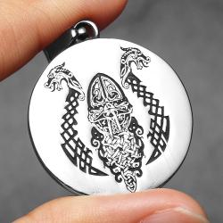 Viking Korsan Tılsımlı Kolye | Paslanmaz Çelik Kolye Uçları