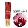 Bâtonnets d'encens artisanaux parfumés à la cerise - Longue durée et sûrs