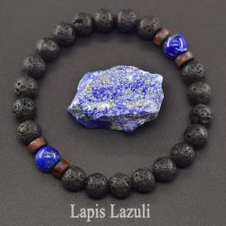 Lapis Lazuli ve Lav Taşı Bileklik: Doğal Enerji Şifa Takısı