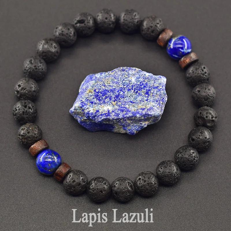 Lapis Lazuli ve Lav Taşı Bileklik: Doğal Enerji Şifa Takısı