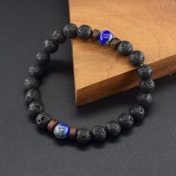 Lapis Lazuli ve Lav Taşı Bileklik: Doğal Enerji Şifa Takısı