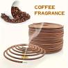 Encens en spirale parfumé au café de qualité supérieure - Détendez-vous et purifiez votre maison