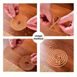 Encens en spirale parfumé au café de qualité supérieure - Détendez-vous et purifiez votre maison