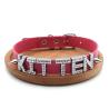 Collier ras du cou à rivets personnalisé sur le thème des chats - Personnalisez votre style