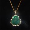 Collana con ciondolo Buddha Maitreya - Cristallo di zircone, amuleto portafortuna per...