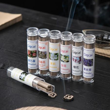 Räucherstäbchen in Sonderform – Natürlicher Jasmin, Lavendel & Sandelholz
