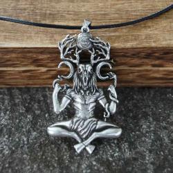 Cernunnos Boynuzlu Tanrı Kolyesi | Mitolojik Hayvan Ruhu Kolyesi