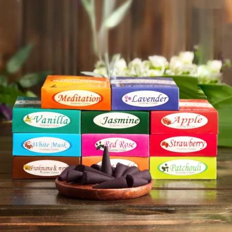 Räucherkegel mit Sandelholz, Lavendel und Vanille – Meditation & Aroma