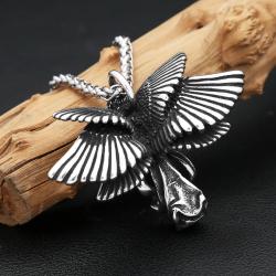 Anhänger mit Schutzengelsflügeln: Vintage-Schmuck aus Edelstahl