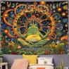 Tapisserie Mandala Grenouille Psychédélique - Décoration Yoga et Méditation