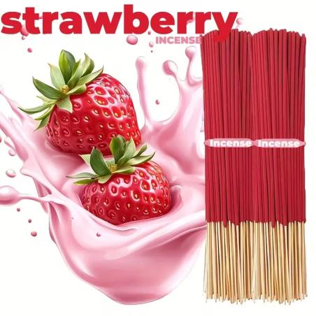 Bâtonnets d'encens à la fraise rouge : arôme fruité et relaxant longue durée