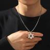 Collana con Stella di David in acciaio inossidabile - Gioielli unisex