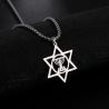 Collana con Stella di David in acciaio inossidabile - Gioielli unisex