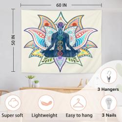 Wandteppich für Yoga & Meditation | Chakra-Mandala-Design