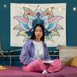 Wandteppich für Yoga & Meditation | Chakra-Mandala-Design