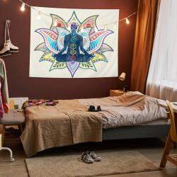 Wandteppich für Yoga & Meditation | Chakra-Mandala-Design