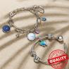 Chakra-Herzanhänger für ME/Moment-Armbänder | Sterlingsilber & Kristall...