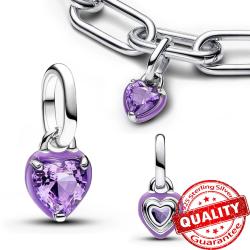 Chakra-Herzanhänger für ME/Moment-Armbänder | Sterlingsilber & Kristall...