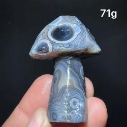 Pierre champignon en agate Alxa Gobi : Guérison et décoration naturelles
