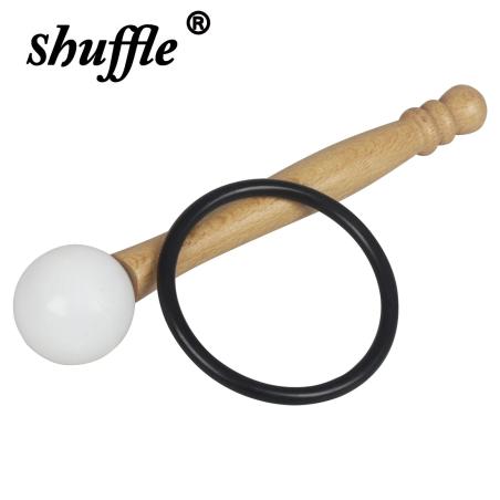 Batteur pour bol chantant en cristal - Pilon rond pour le yoga et la méditation