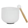 Batteur pour bol chantant en cristal - Pilon rond pour le yoga et la méditation