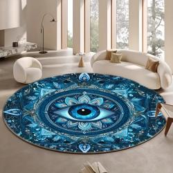 Her Şeyi Gören Göz Mandala Halısı | Manevi ve Meditatif Zemin Dekoru